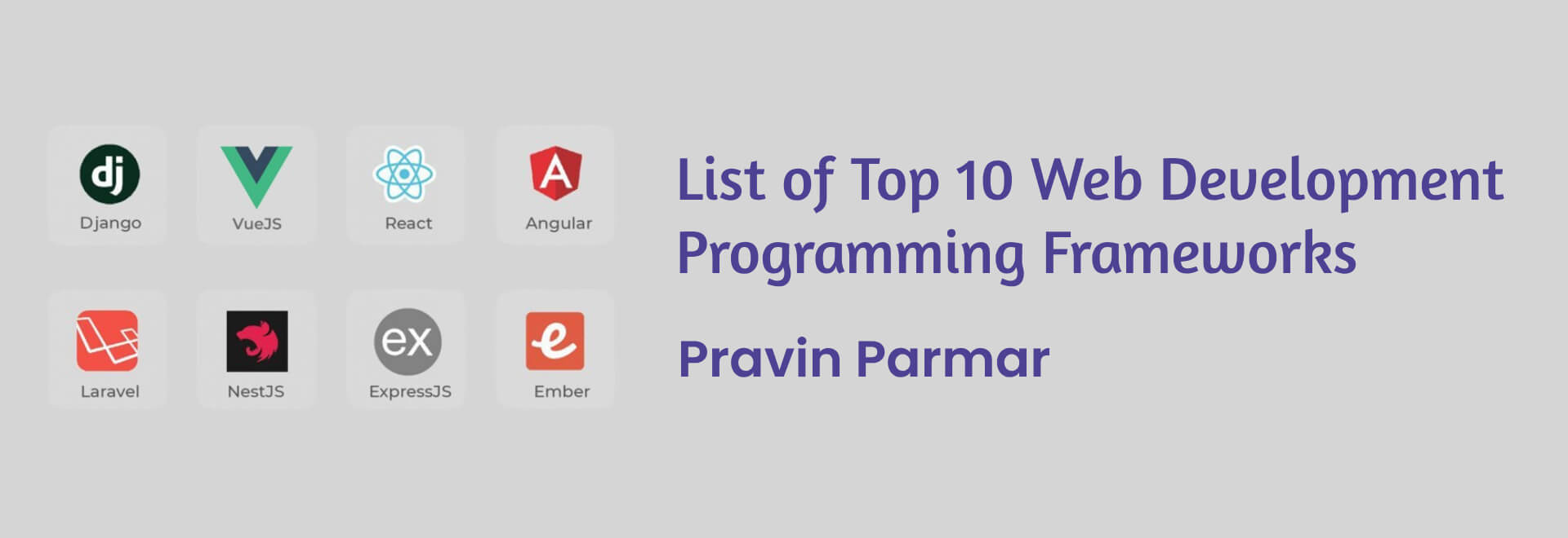 List of Top 10 Web Development Programming Frameworks